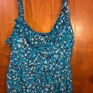 Tank top with skinny straps